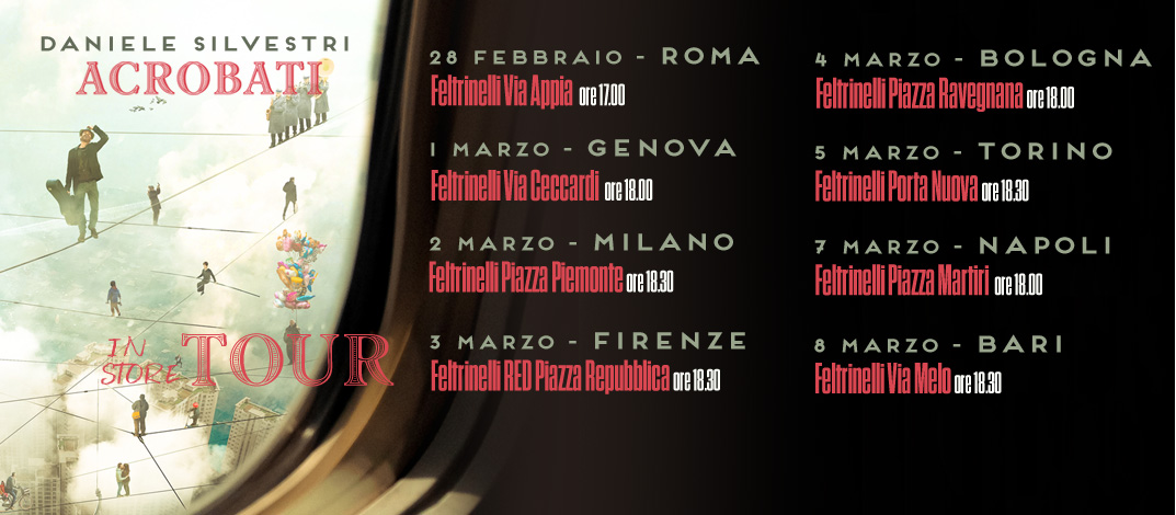 DANIELE SILVESTRI: ARRIVANO I SOLD-OUT PER IL TOUR E LE DATE DEGLI INSTORE. DA DOMANI L’ALBUM IN PRE-ORDER.
